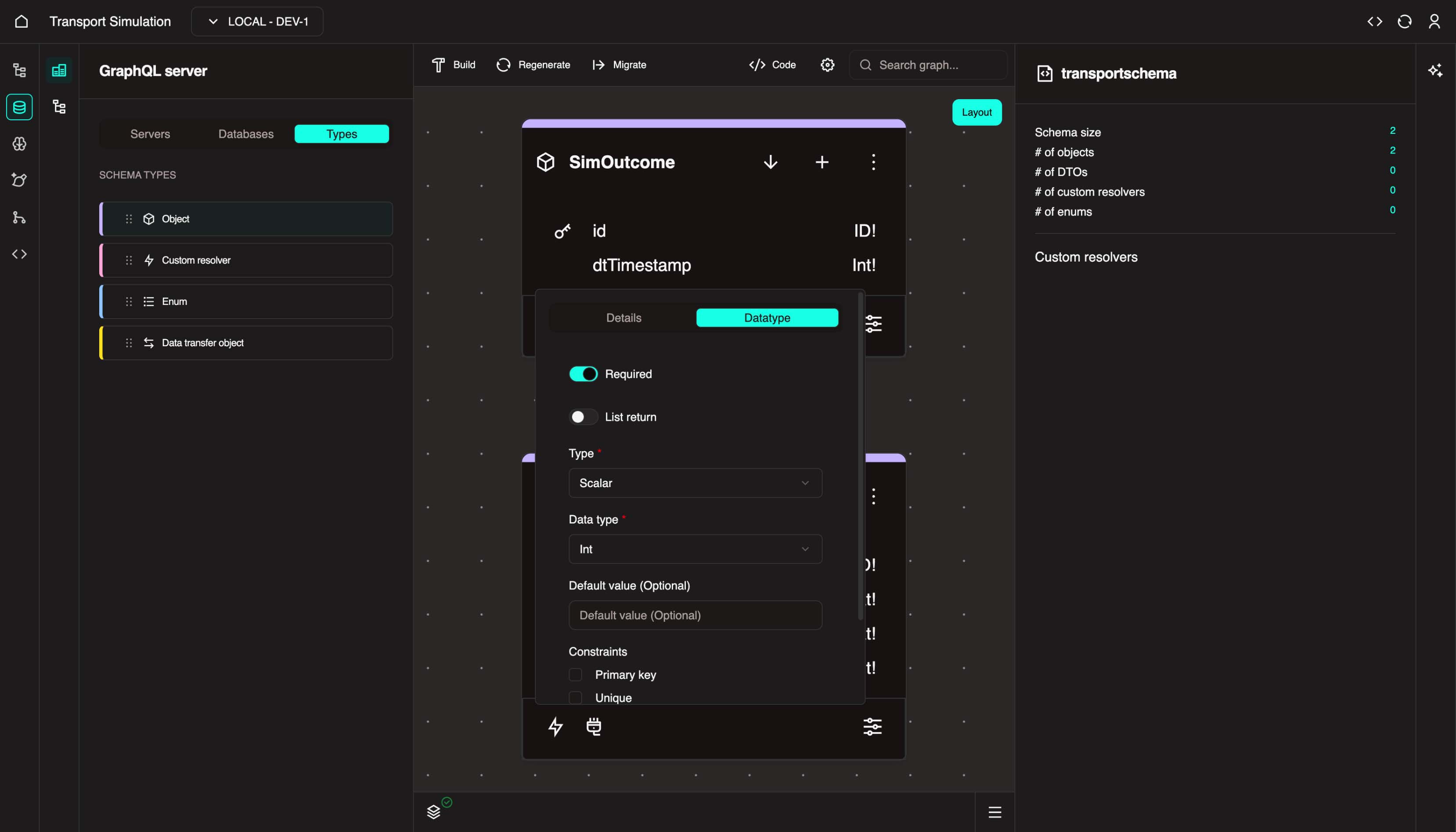 Add dtTimestamp field