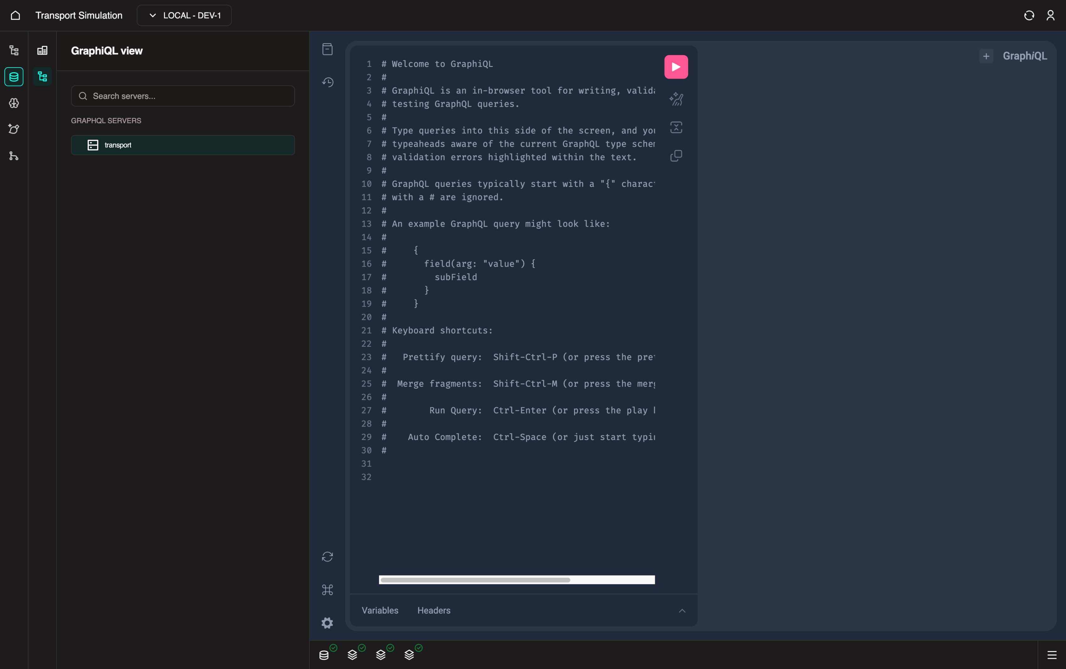 GraphiQL View