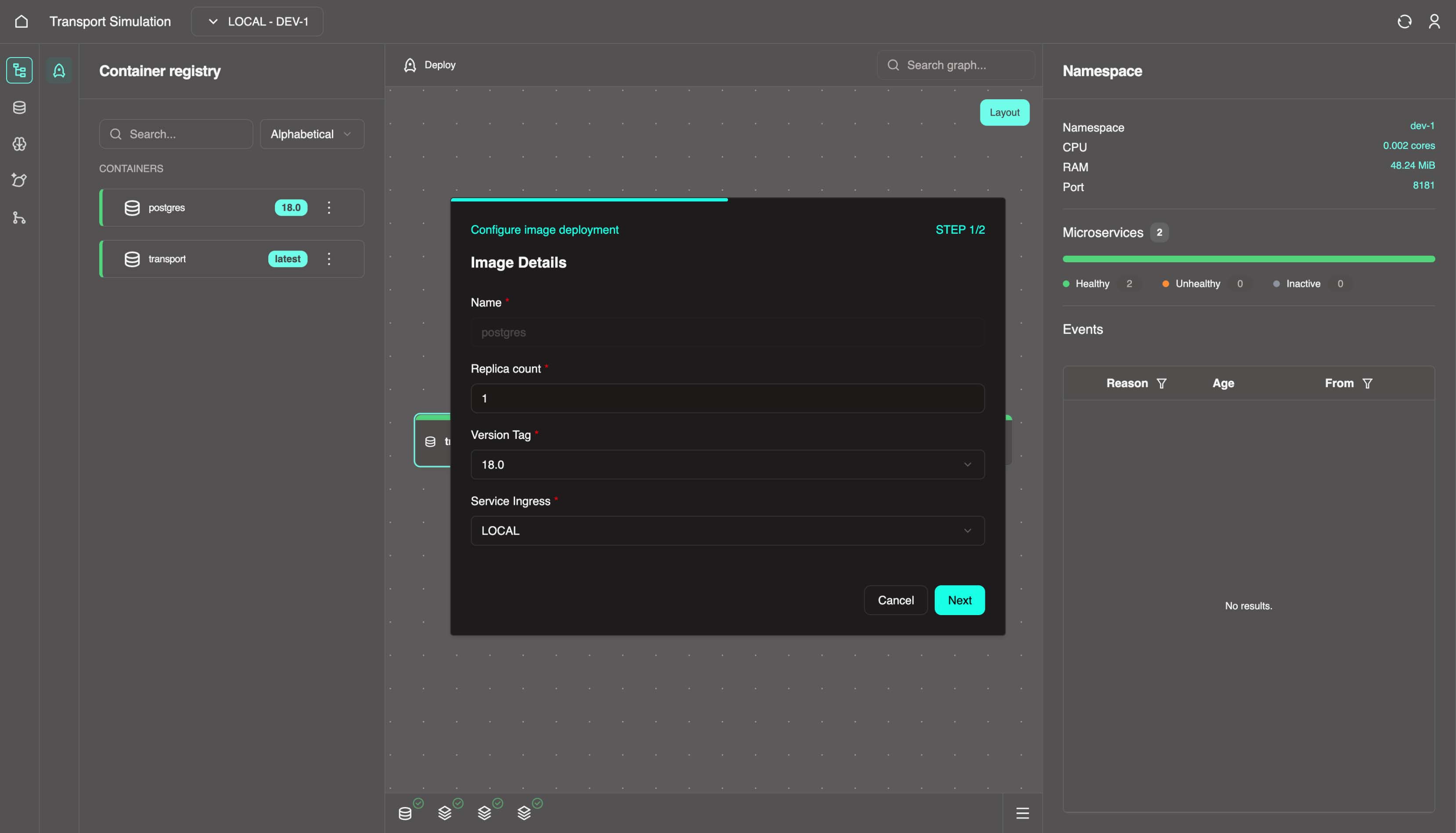 Postgress Deployment step1