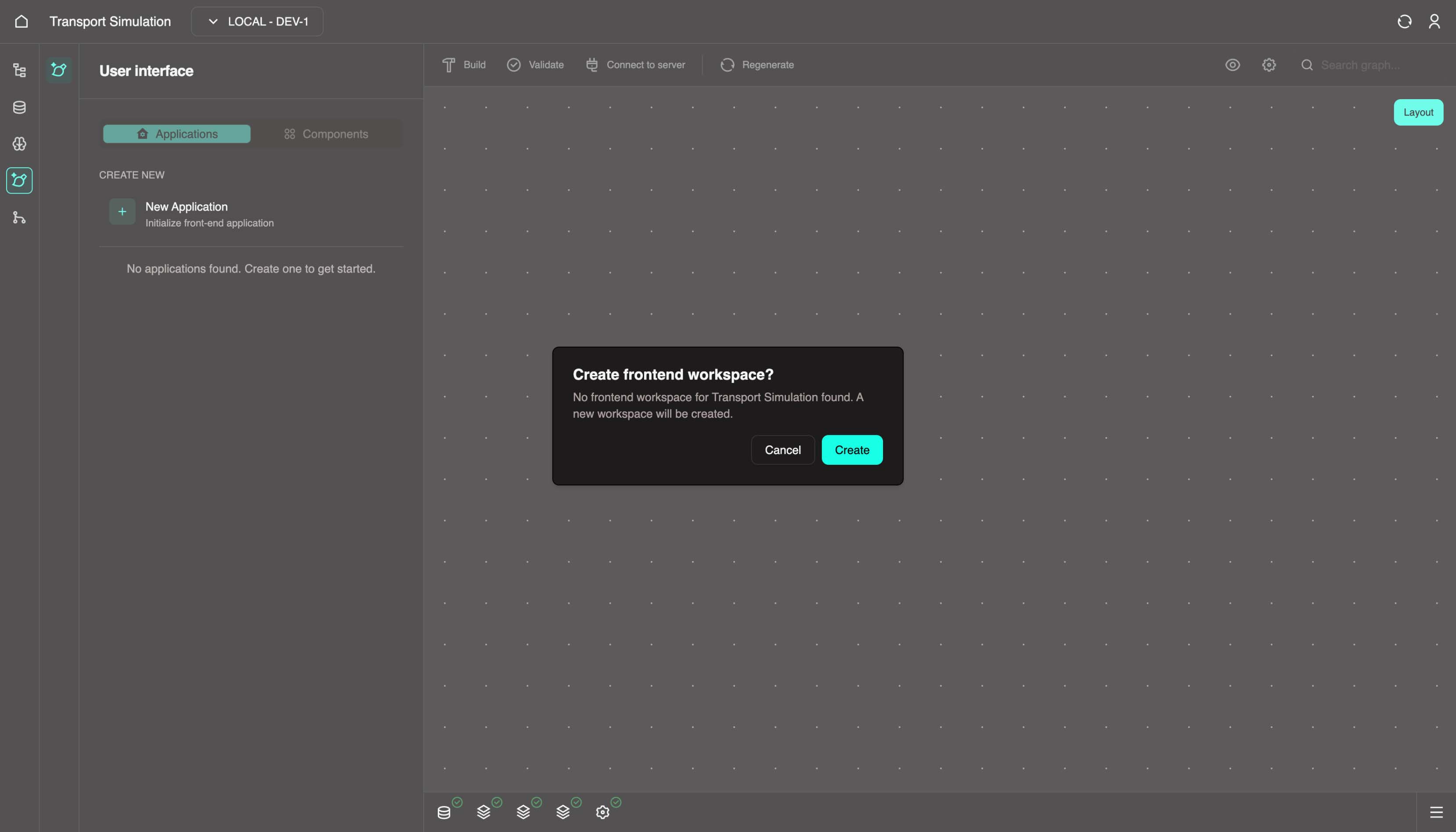 Create frontend workspace