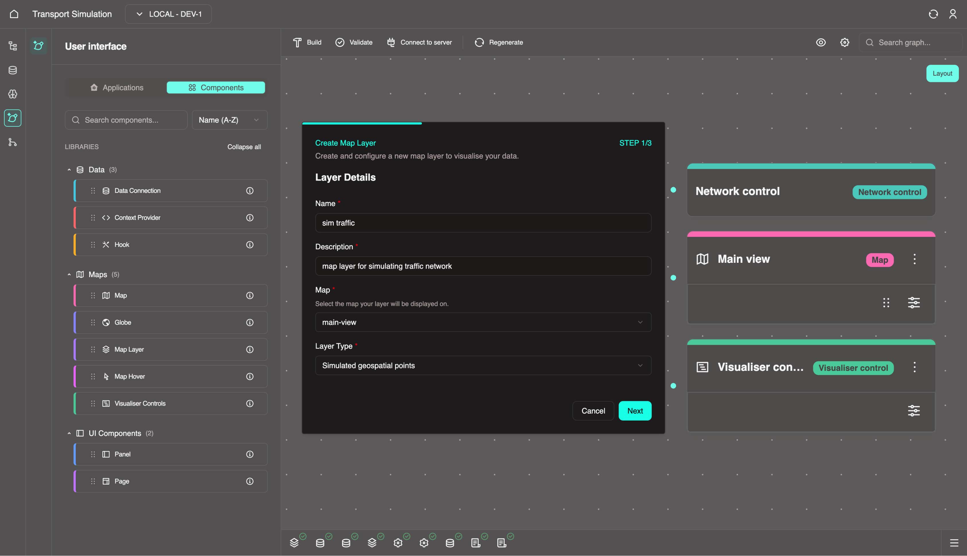 Map Layer create step 1