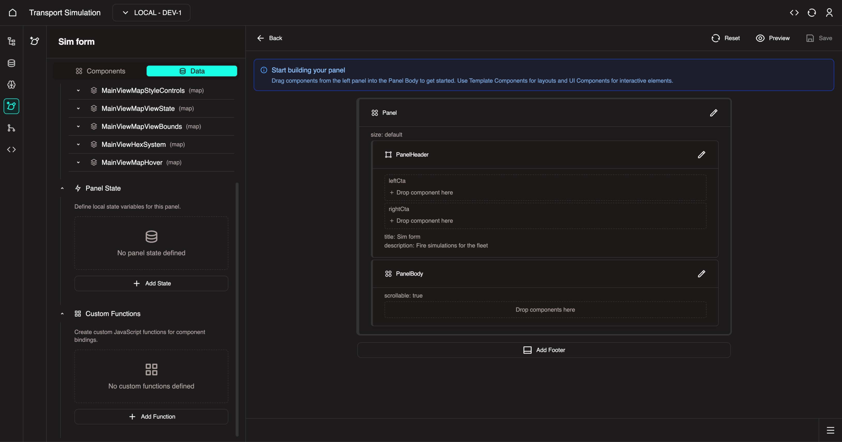 Add custom function button
