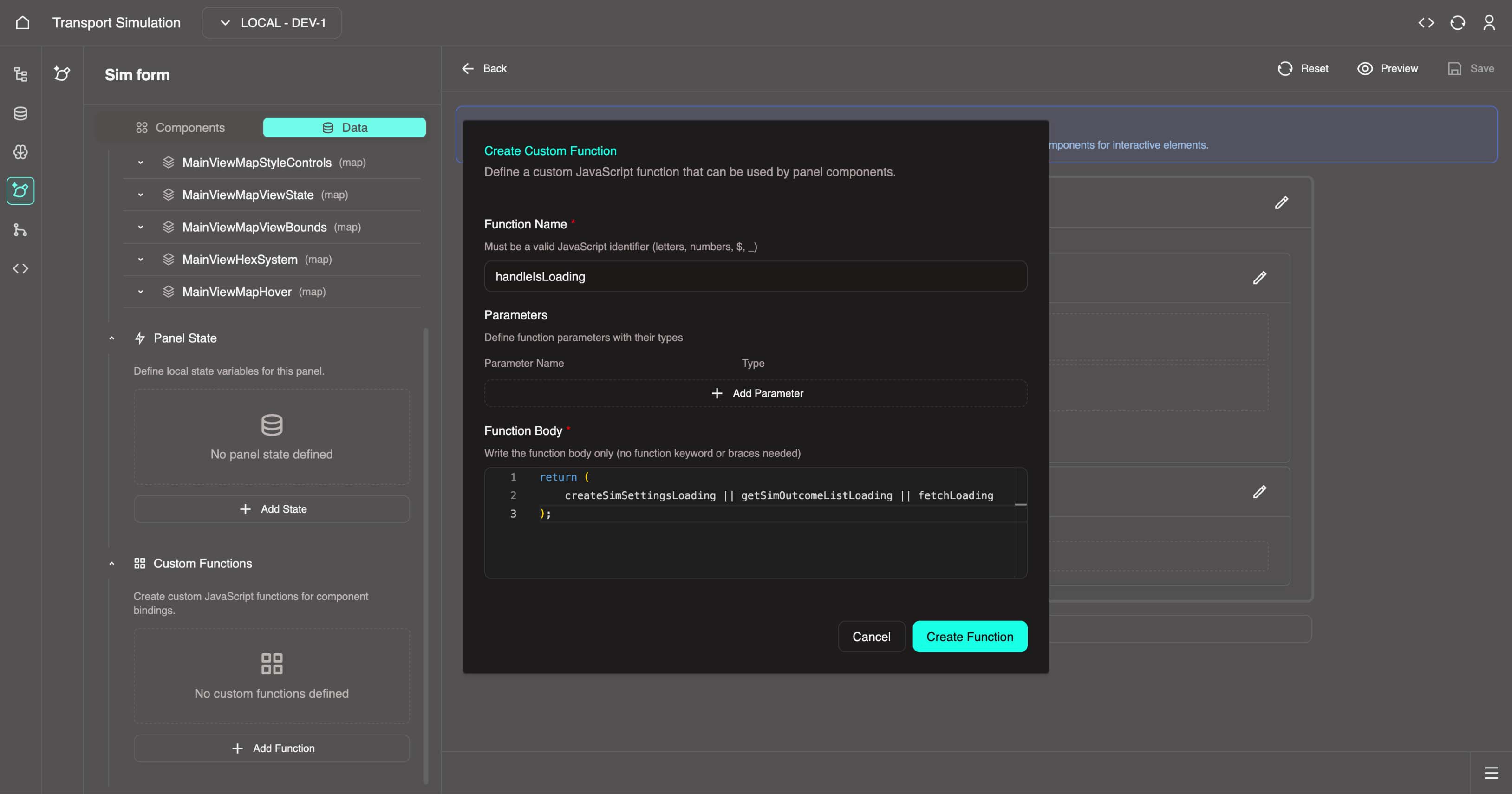 Loading custom function