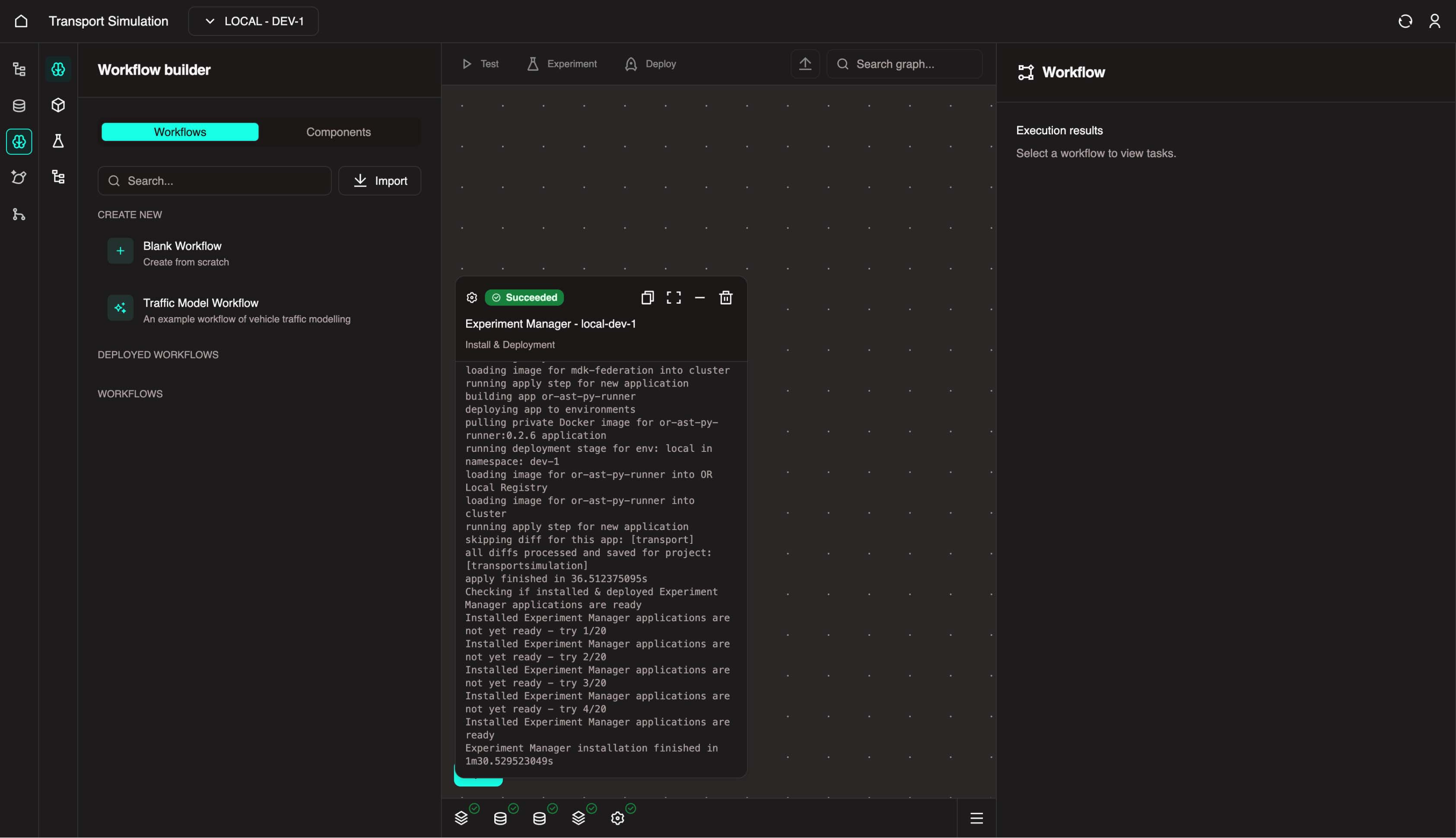 Experiment Manager Installed