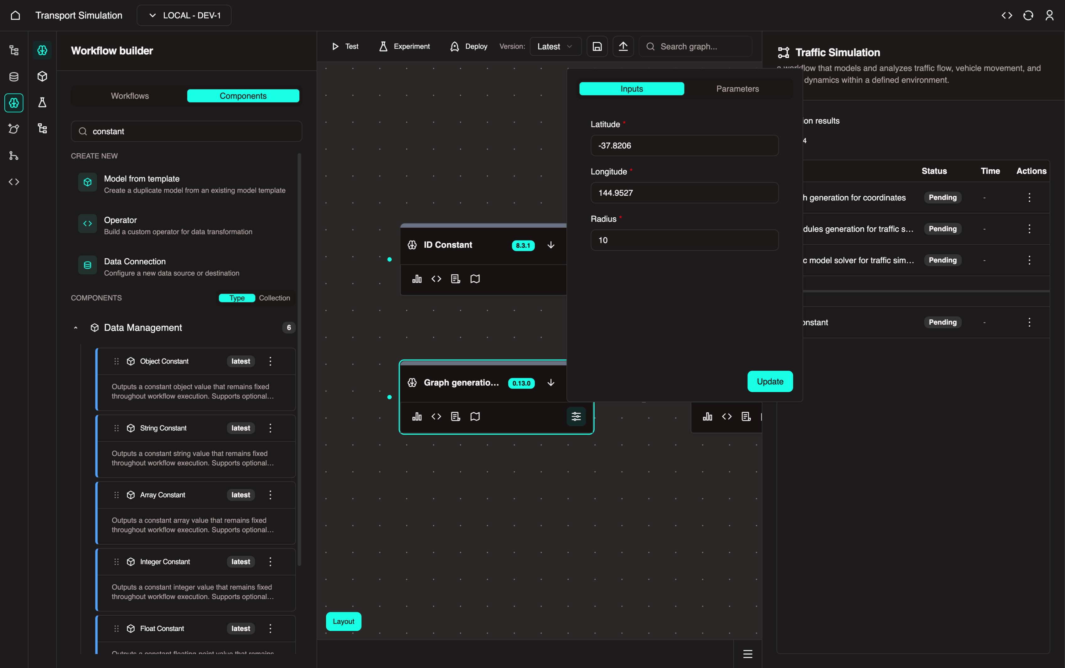inputs update