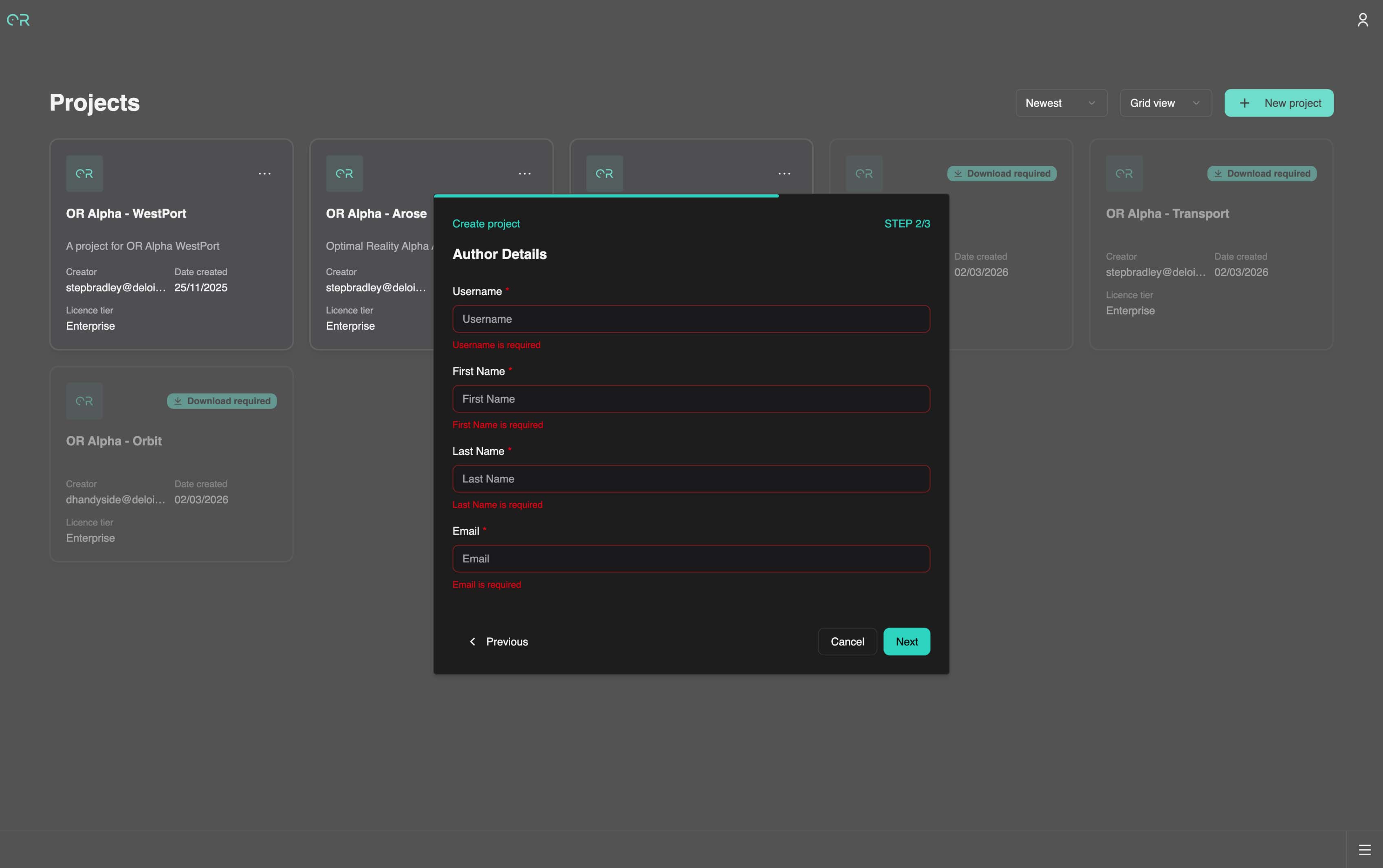 Project Details Filled