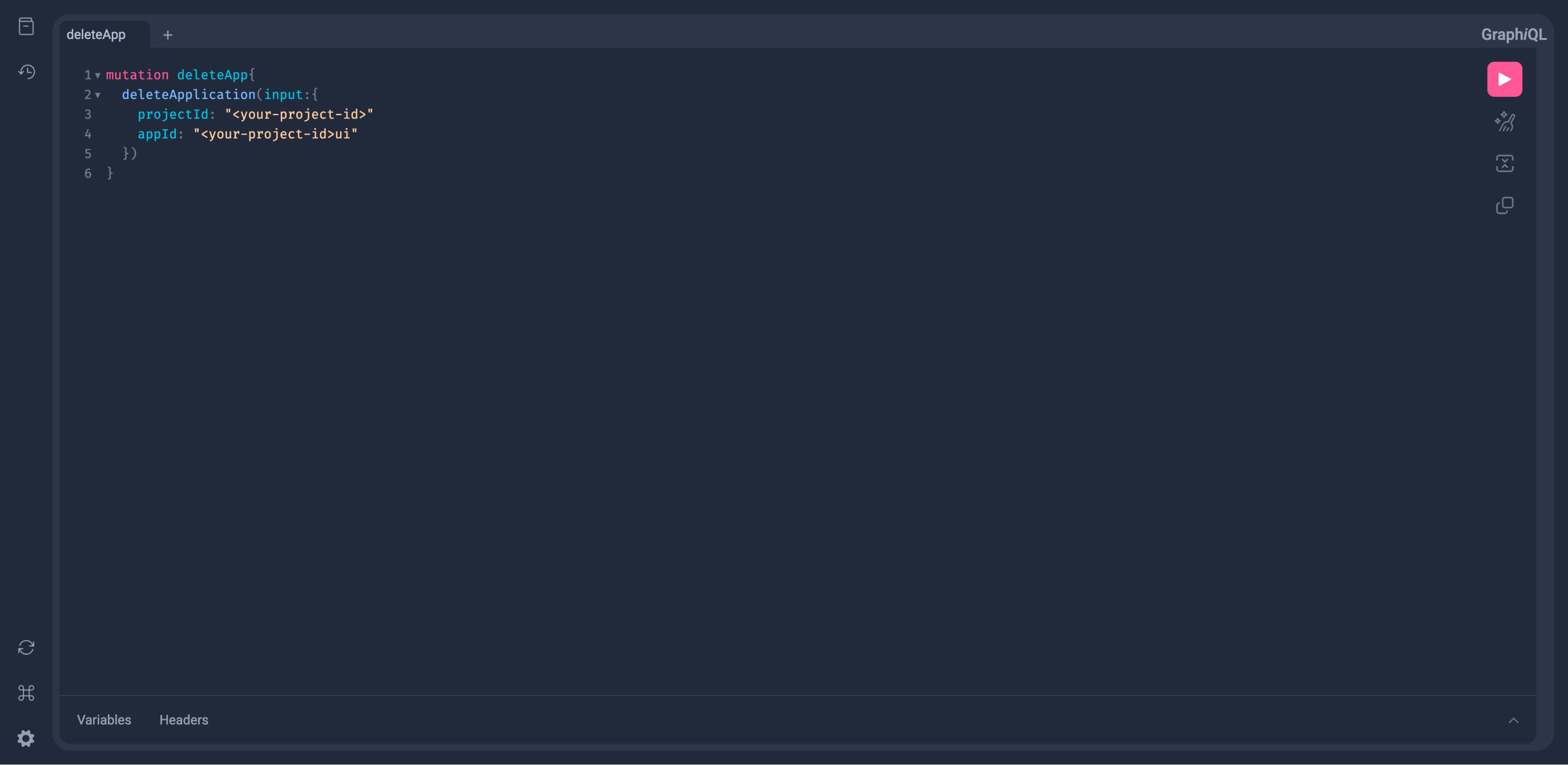 GraphiQL playground